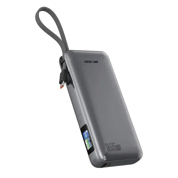 پاوربانک 20000 هزار 165 وات گرین لاین مدل Green Lion Tron X GNTRX20P165GY