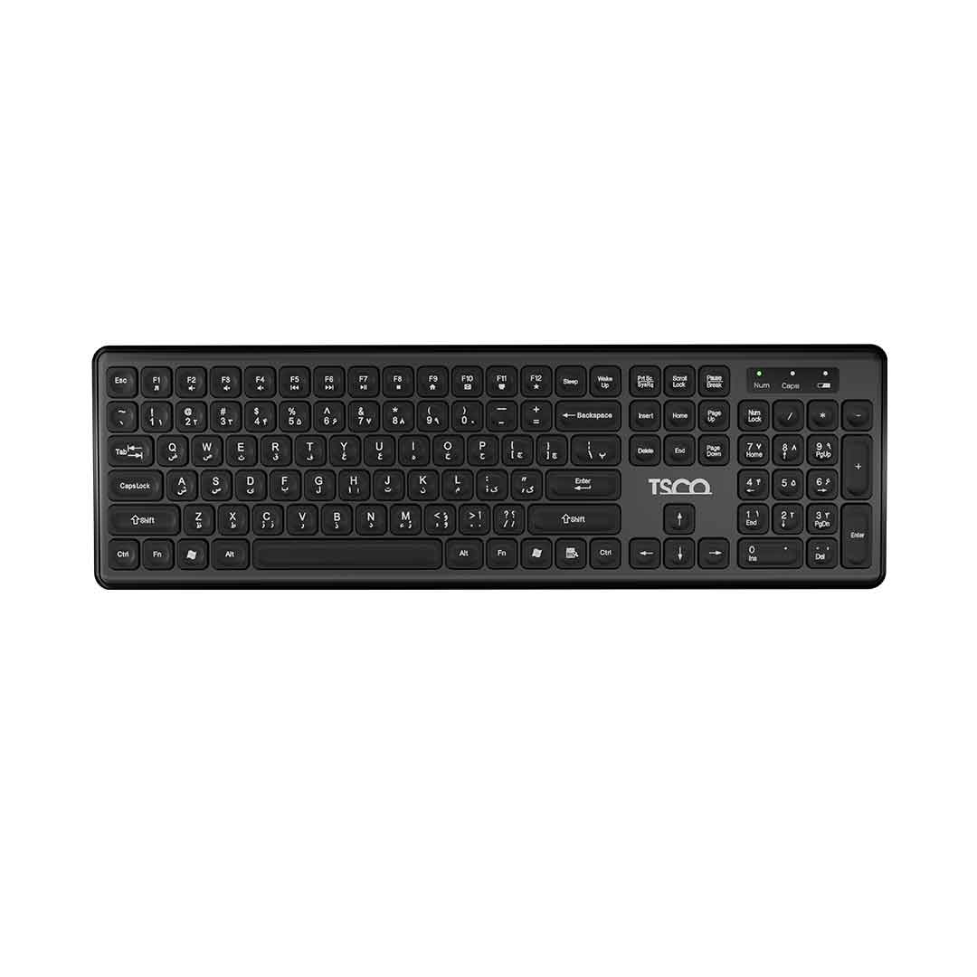 کیبورد تسکو TSCO مدل TK 7005W: بی‌سیم با کلیدهای فلت و جزیره‌ای