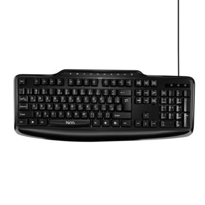کیبورد تسکو مدل TK 8048: باسیم با ۱۰ کلید میانبر