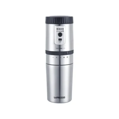 قهوه‌ساز پرتابل لیپرسو مدل LePresso Portable Mug Burr Grinder Coffee Maker LPGCMSM