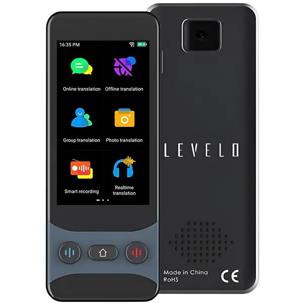 مترجم صوتی همراه آفلاین و آنلاین لِوِلو مدل Levelo FluentLink Offline & Online Portable Voice Translator