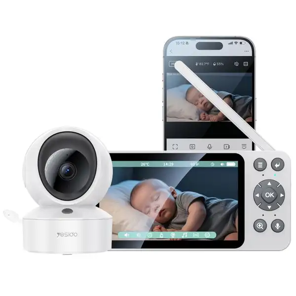 دوربین مراقبت کودک یسیدو مدل Yesido KM28 2.4G + WiFi Baby Care Camera