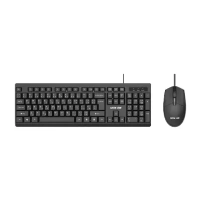 ست موس و کیبورد گرین‌ لاین مدل Green Lion GKM‑100 Wired Keyboard and Mouse